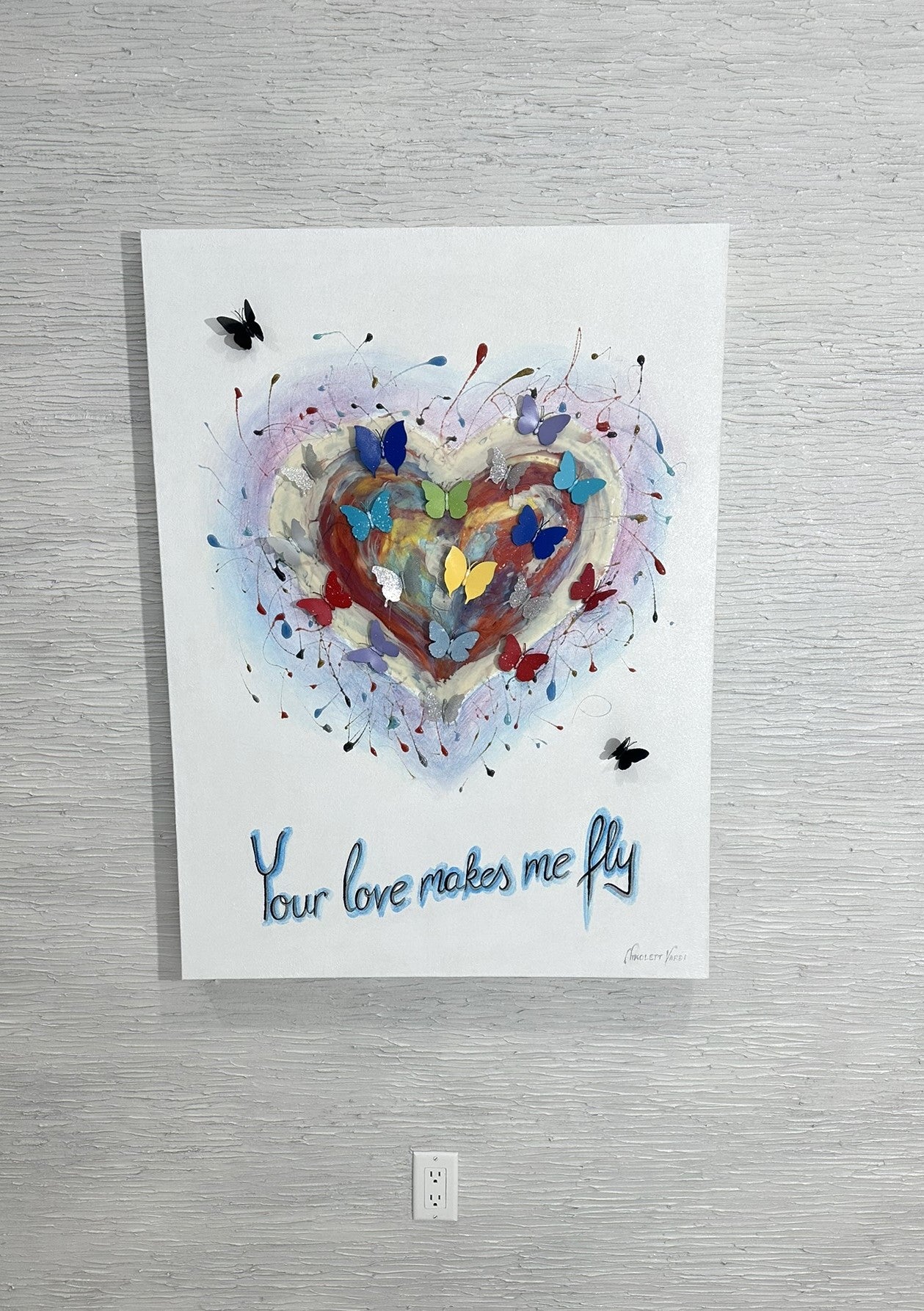 Your love makes me fly 3D art