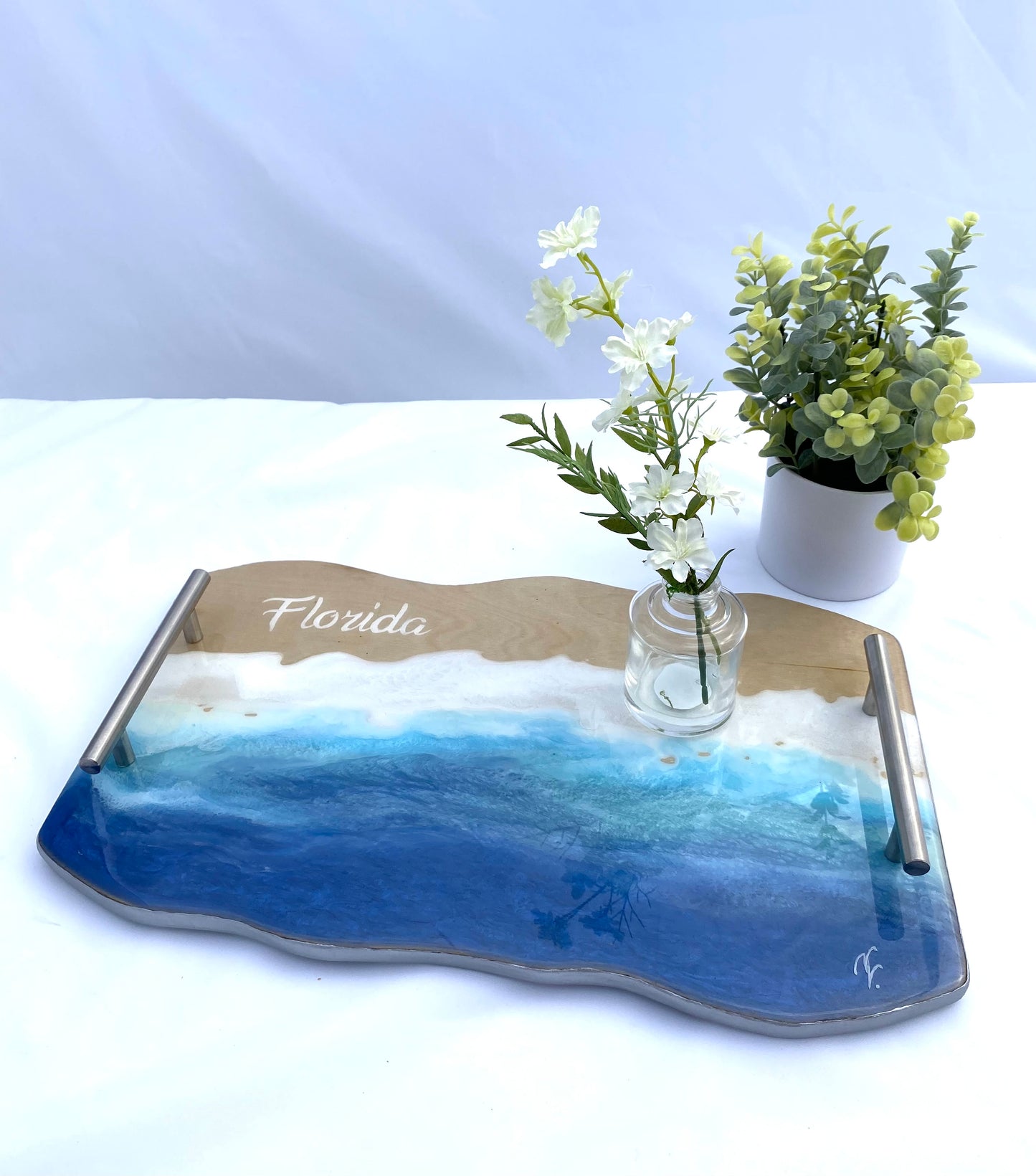 Ocean design serving tray