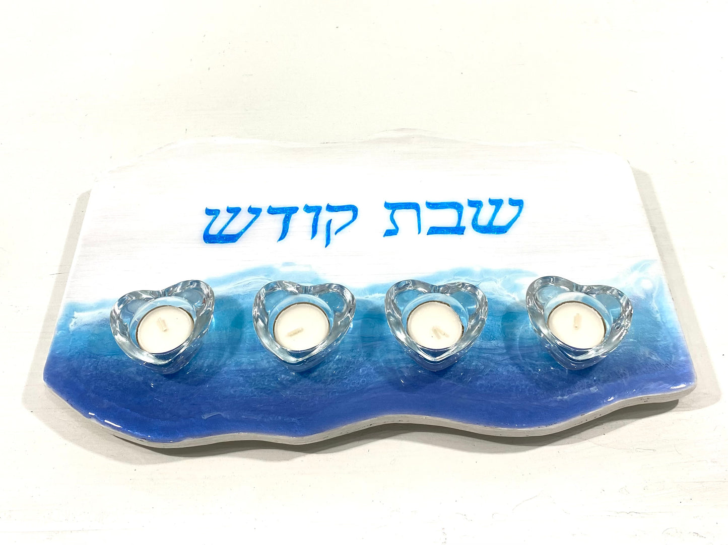 Challah bread tray in ocean design