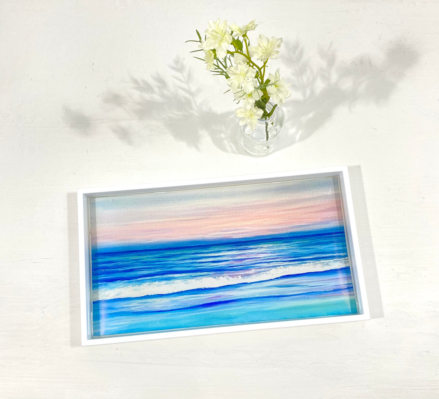Pink beach tray