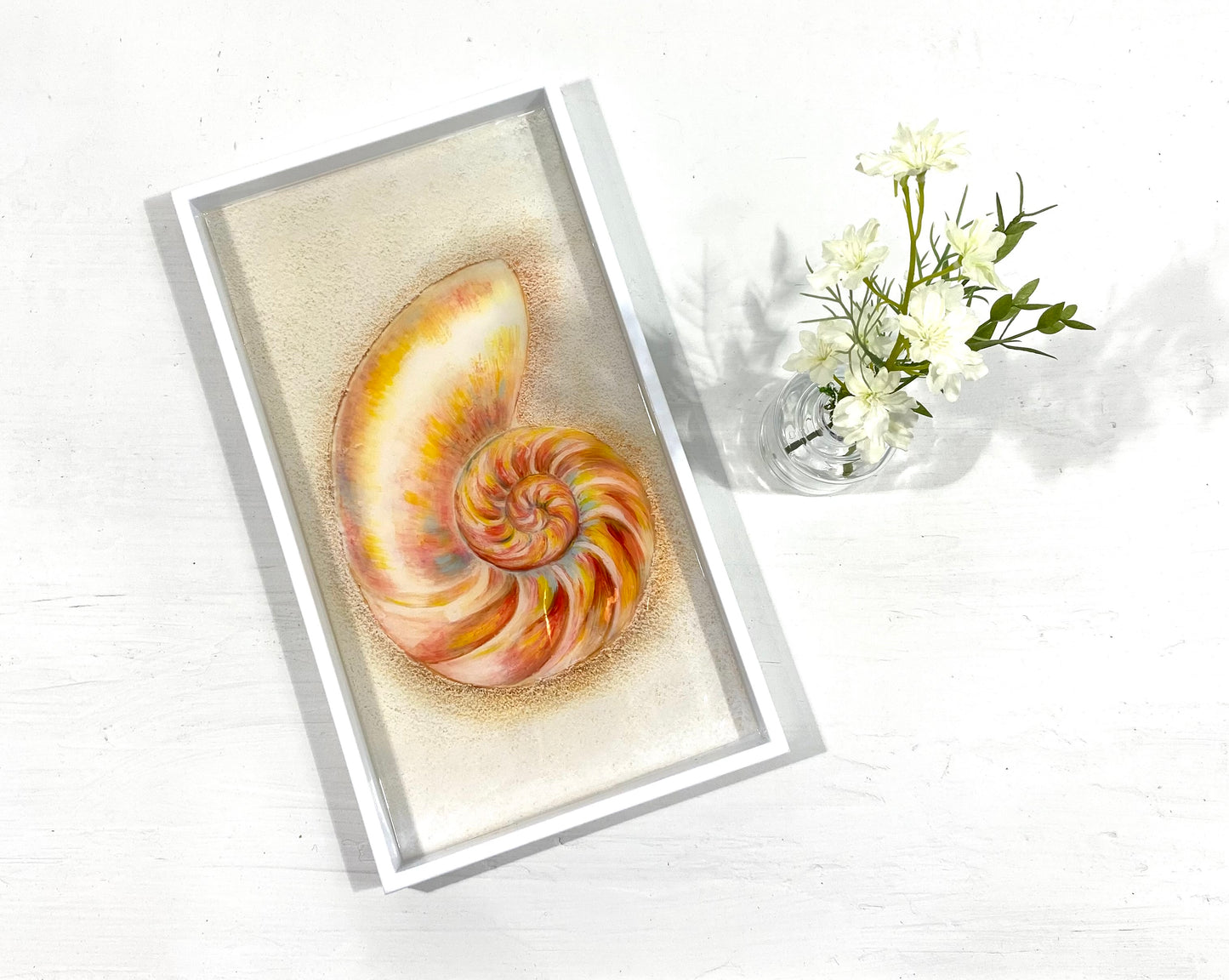 Seashell serving tray