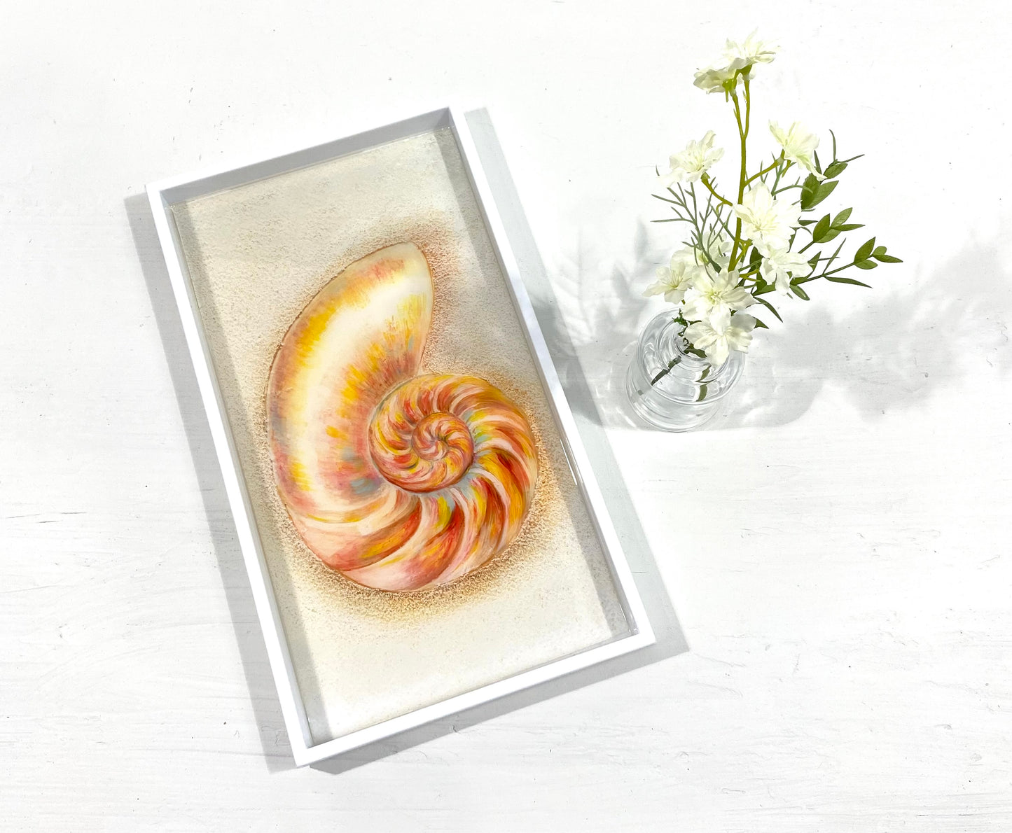 Seashell serving tray