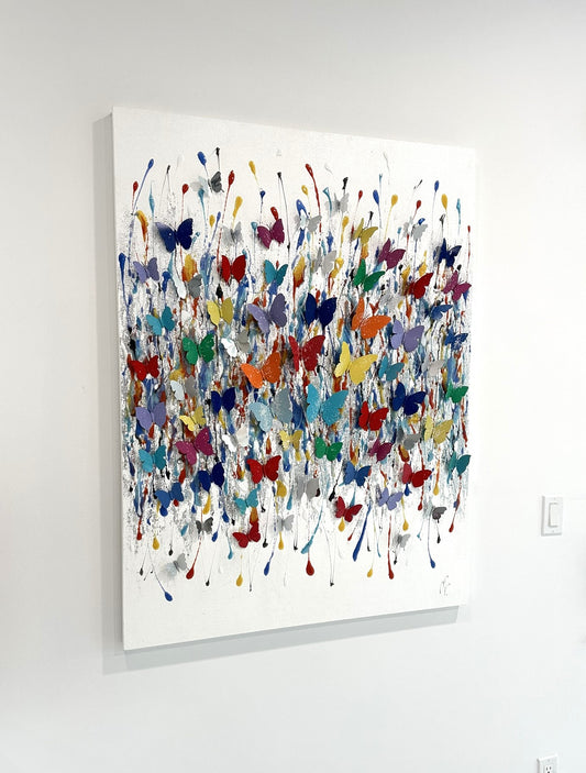 Butterfly garden 3D artwork