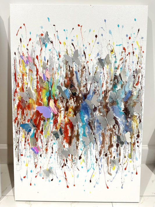 Butterfly world 3D Resin artwork