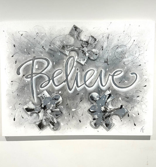 Puzzle of life Believe Artwork 3D