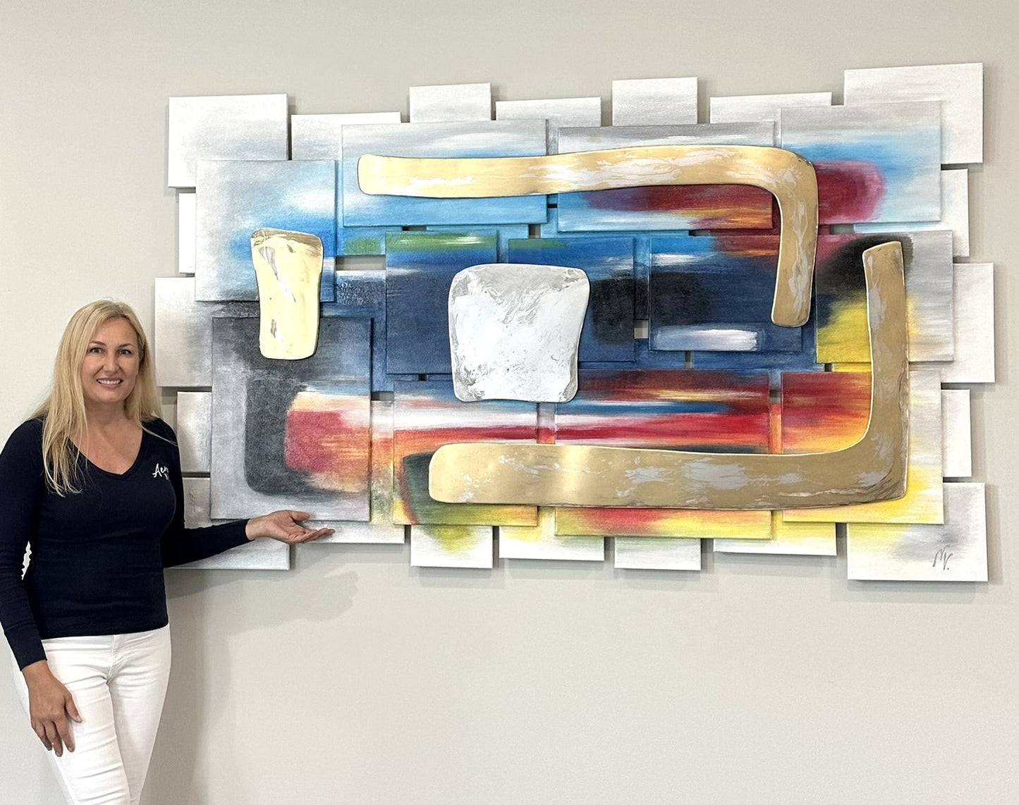 Abstract shapes 3D artwork