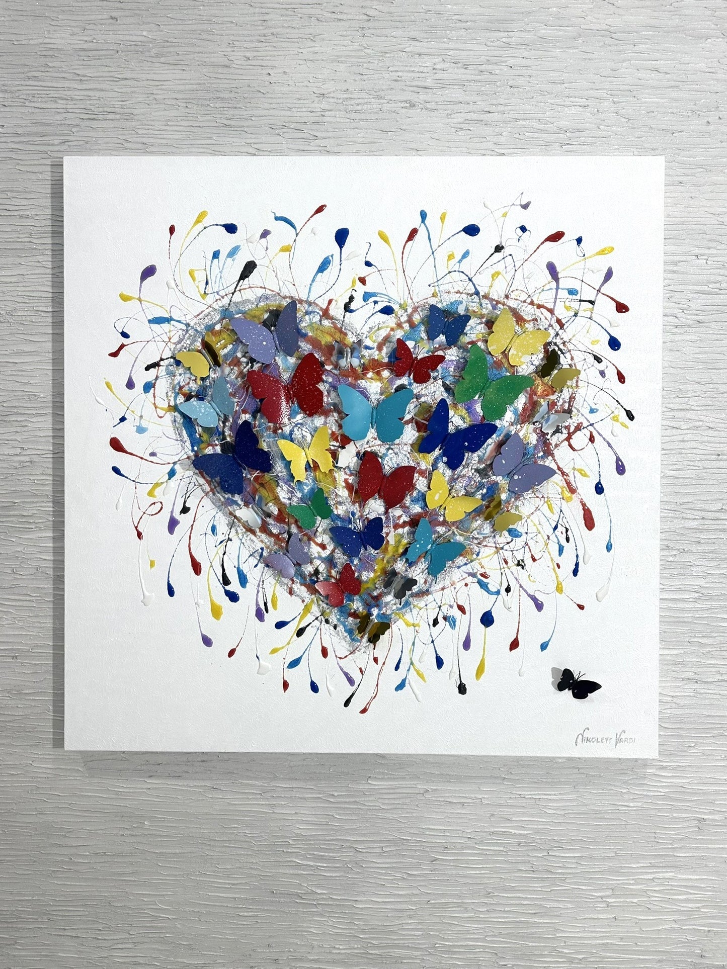 Butterfly Heart 3D art